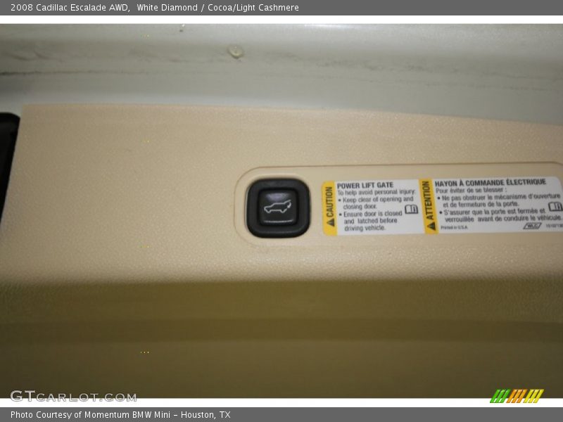 White Diamond / Cocoa/Light Cashmere 2008 Cadillac Escalade AWD