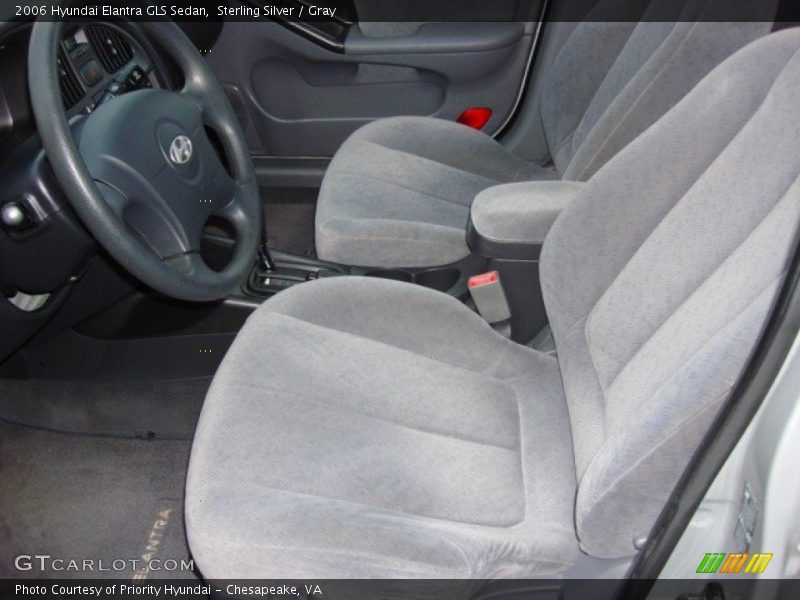 Sterling Silver / Gray 2006 Hyundai Elantra GLS Sedan