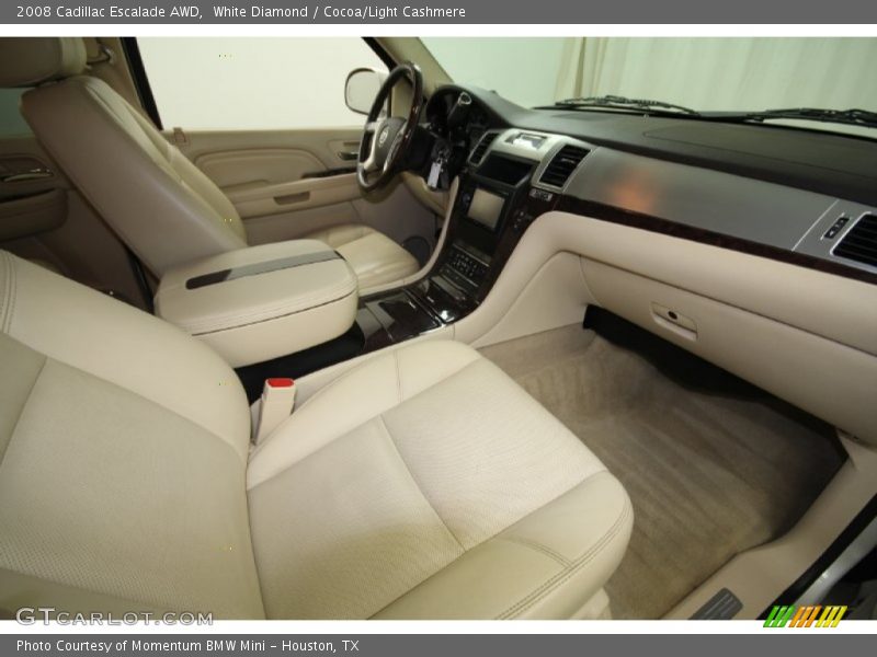 White Diamond / Cocoa/Light Cashmere 2008 Cadillac Escalade AWD