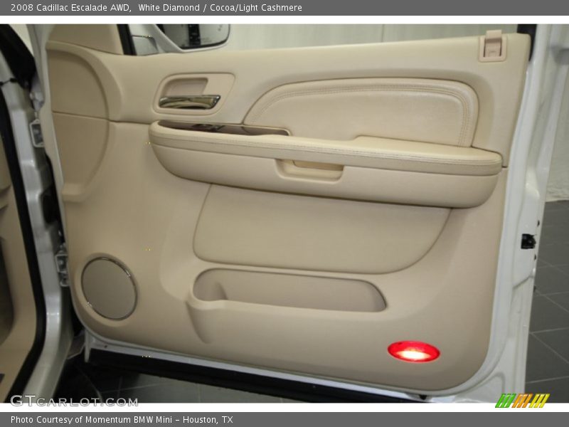 White Diamond / Cocoa/Light Cashmere 2008 Cadillac Escalade AWD