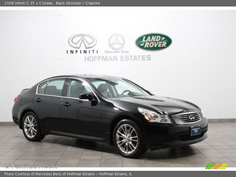 Black Obsidian / Graphite 2008 Infiniti G 35 x S Sedan