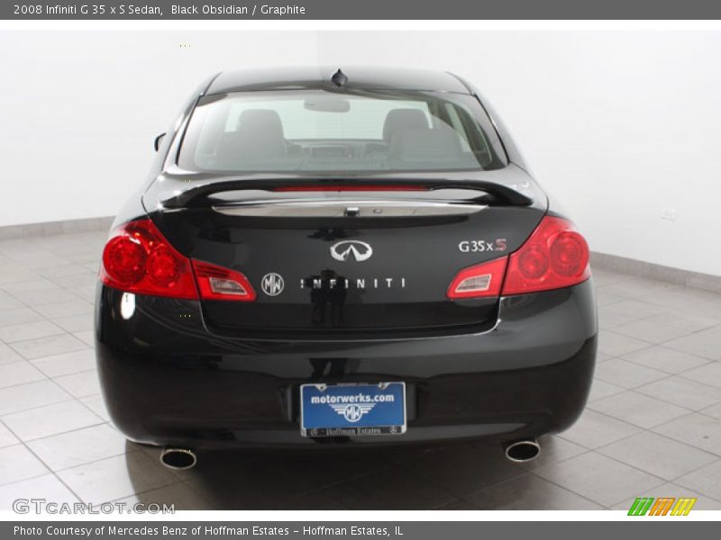 Black Obsidian / Graphite 2008 Infiniti G 35 x S Sedan