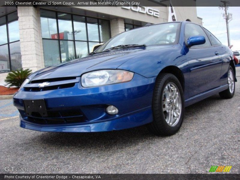 Arrival Blue Metallic / Graphite Gray 2005 Chevrolet Cavalier LS Sport Coupe
