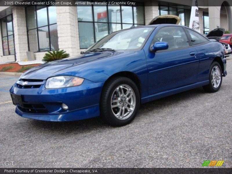 Arrival Blue Metallic / Graphite Gray 2005 Chevrolet Cavalier LS Sport Coupe