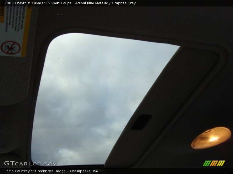 Arrival Blue Metallic / Graphite Gray 2005 Chevrolet Cavalier LS Sport Coupe