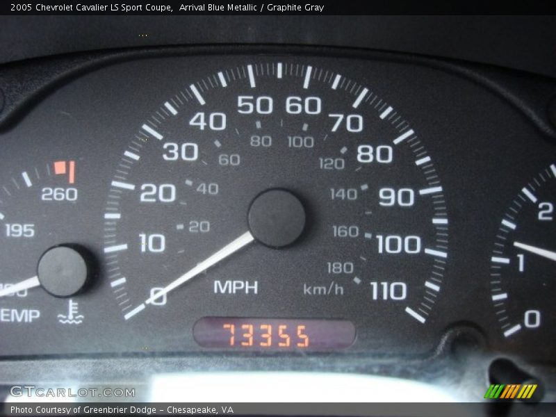 Arrival Blue Metallic / Graphite Gray 2005 Chevrolet Cavalier LS Sport Coupe