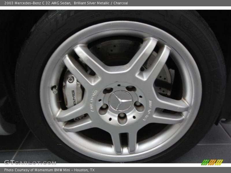 Brilliant Silver Metallic / Charcoal 2003 Mercedes-Benz C 32 AMG Sedan
