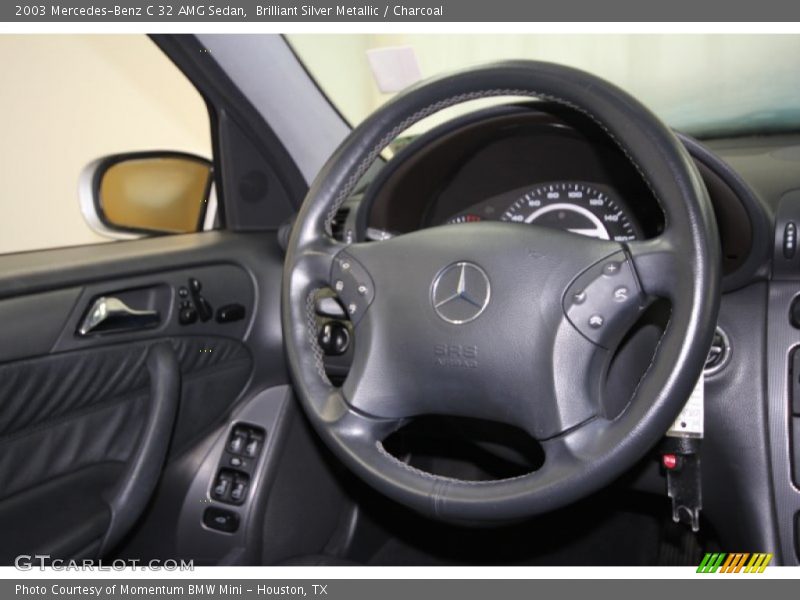 Brilliant Silver Metallic / Charcoal 2003 Mercedes-Benz C 32 AMG Sedan