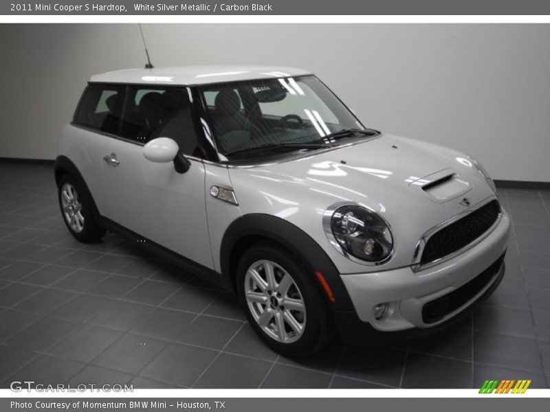 White Silver Metallic / Carbon Black 2011 Mini Cooper S Hardtop