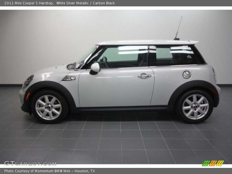 White Silver Metallic / Carbon Black 2011 Mini Cooper S Hardtop