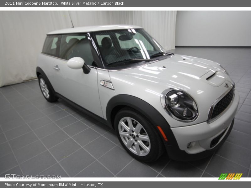White Silver Metallic / Carbon Black 2011 Mini Cooper S Hardtop