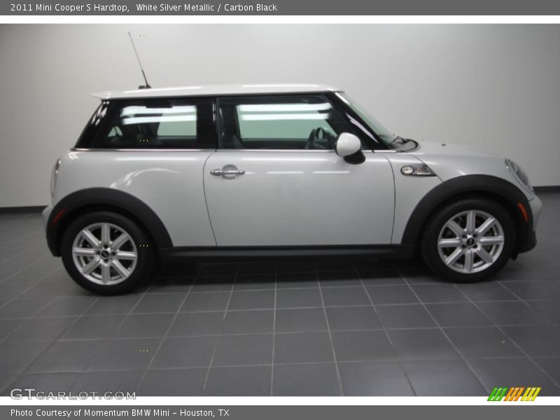 White Silver Metallic / Carbon Black 2011 Mini Cooper S Hardtop