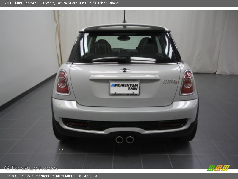White Silver Metallic / Carbon Black 2011 Mini Cooper S Hardtop