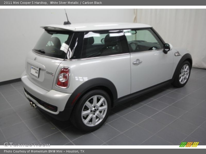 White Silver Metallic / Carbon Black 2011 Mini Cooper S Hardtop