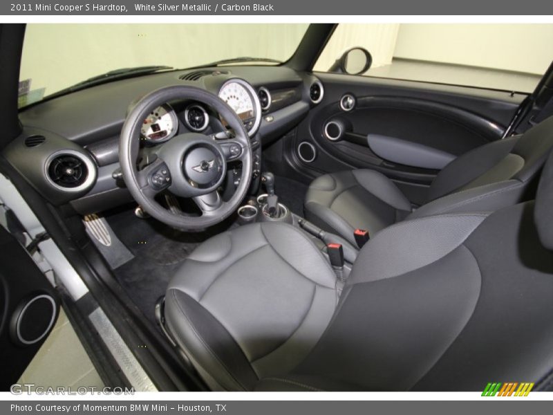 White Silver Metallic / Carbon Black 2011 Mini Cooper S Hardtop