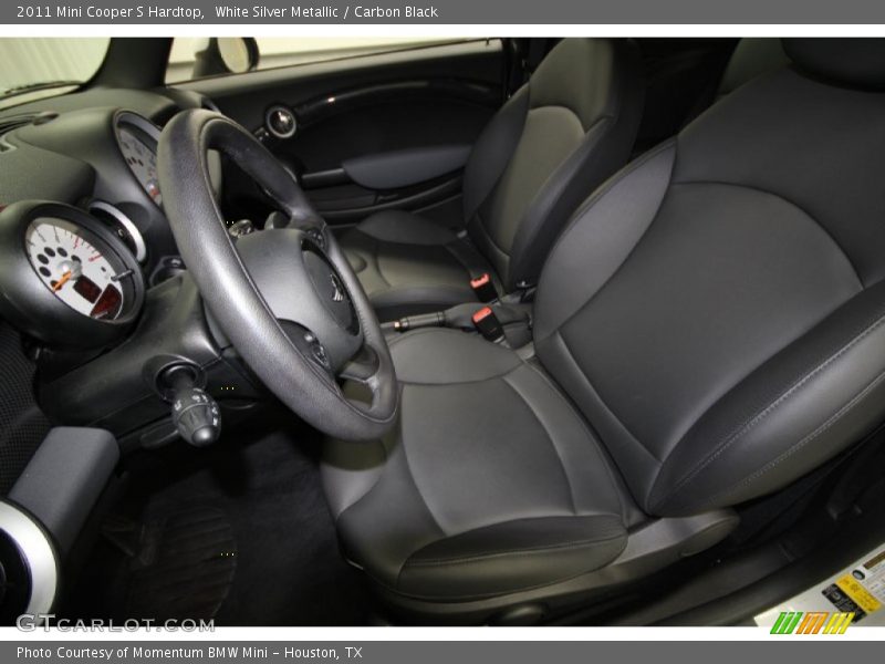 White Silver Metallic / Carbon Black 2011 Mini Cooper S Hardtop