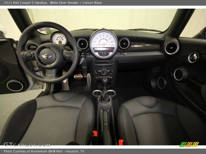 White Silver Metallic / Carbon Black 2011 Mini Cooper S Hardtop