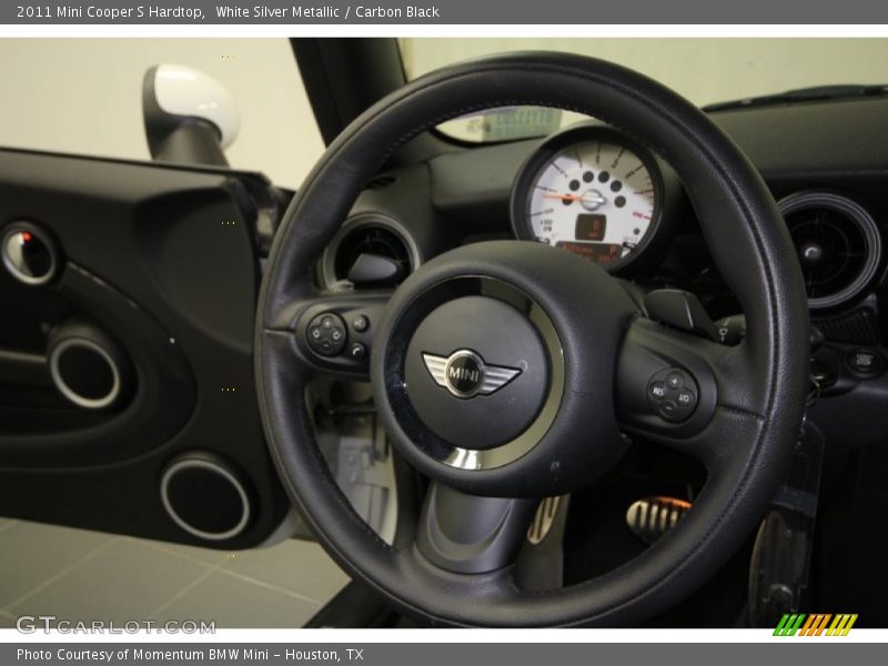 White Silver Metallic / Carbon Black 2011 Mini Cooper S Hardtop