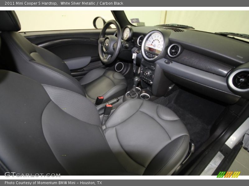 White Silver Metallic / Carbon Black 2011 Mini Cooper S Hardtop