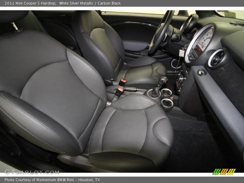 White Silver Metallic / Carbon Black 2011 Mini Cooper S Hardtop