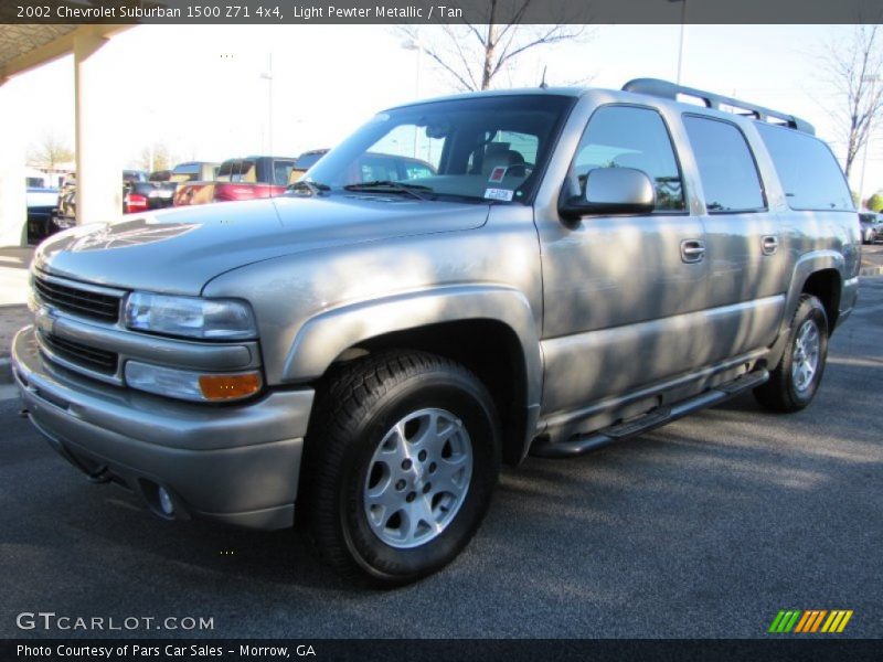 Light Pewter Metallic / Tan 2002 Chevrolet Suburban 1500 Z71 4x4