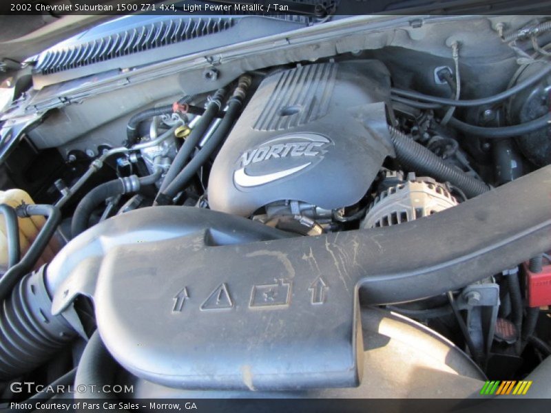 Light Pewter Metallic / Tan 2002 Chevrolet Suburban 1500 Z71 4x4