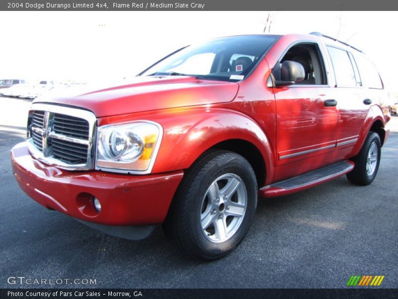 Flame Red / Medium Slate Gray 2004 Dodge Durango Limited 4x4