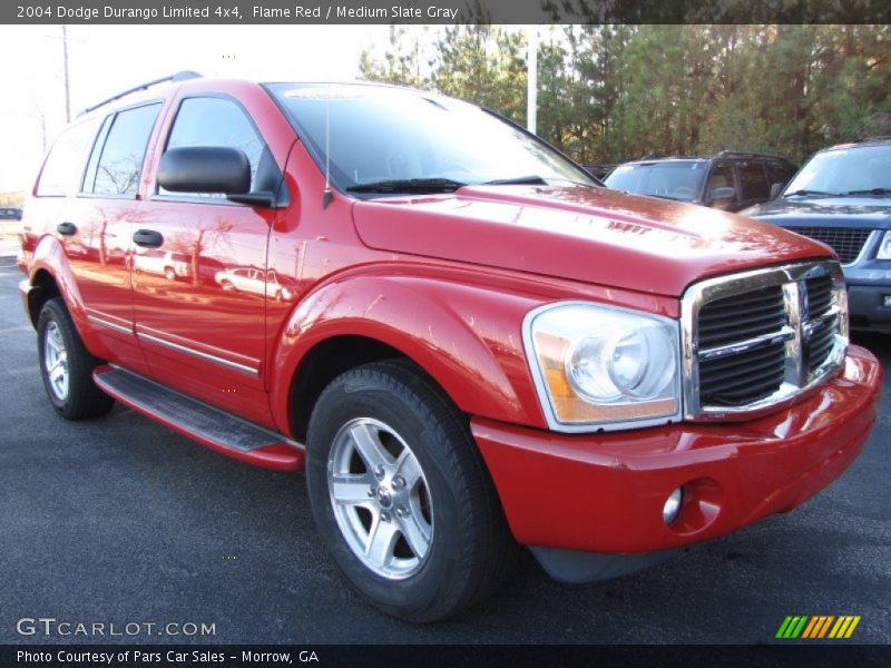 Flame Red / Medium Slate Gray 2004 Dodge Durango Limited 4x4