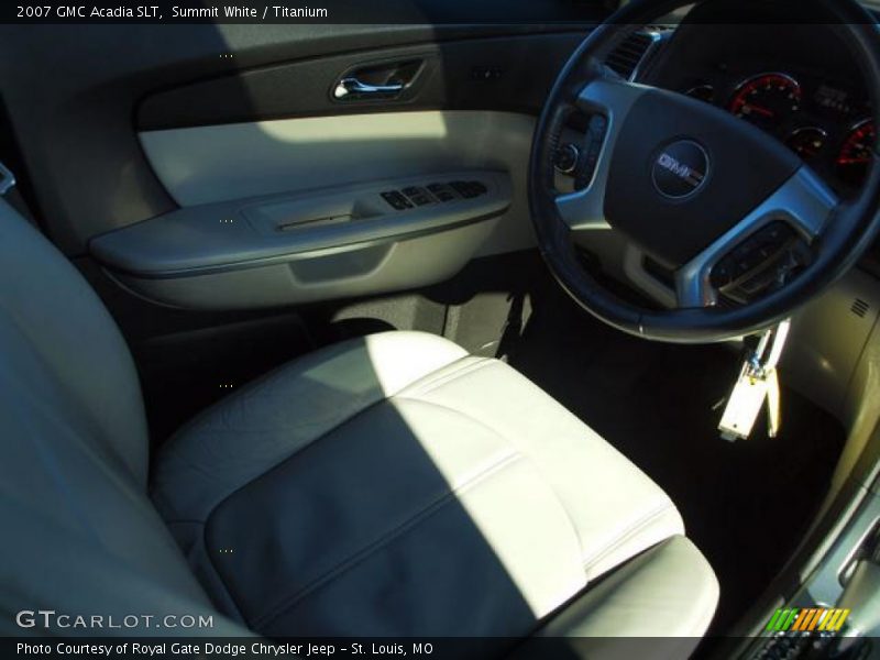 Summit White / Titanium 2007 GMC Acadia SLT