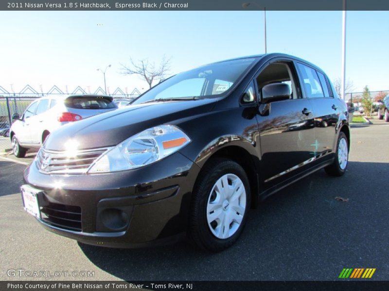 Espresso Black / Charcoal 2011 Nissan Versa 1.8 S Hatchback