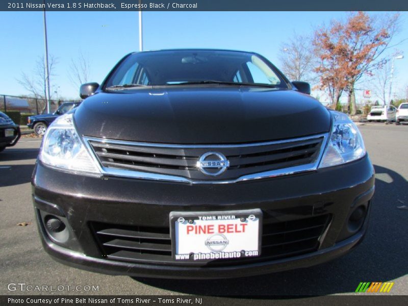 Espresso Black / Charcoal 2011 Nissan Versa 1.8 S Hatchback
