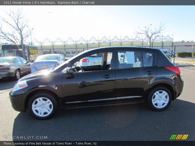 Espresso Black / Charcoal 2011 Nissan Versa 1.8 S Hatchback