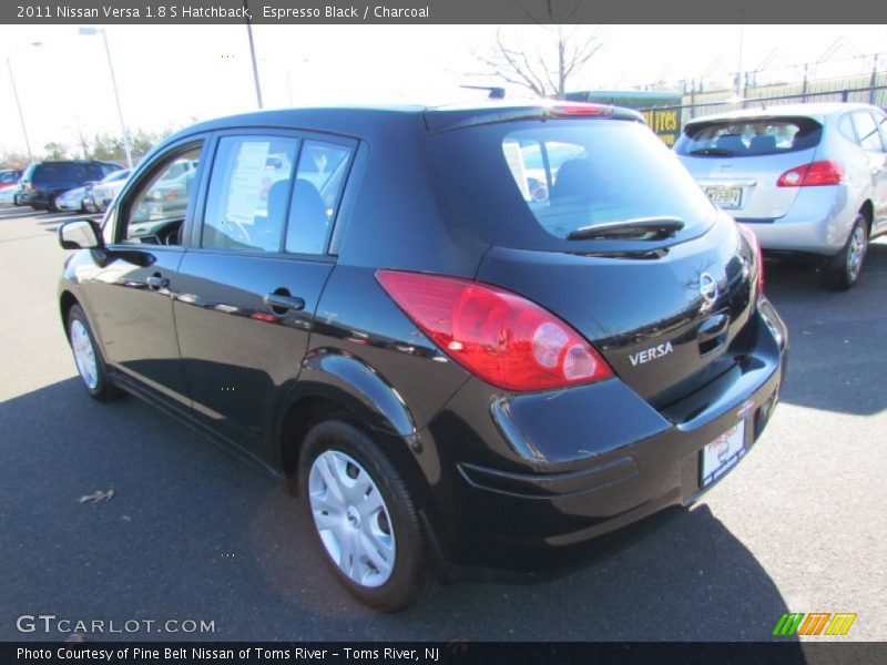 Espresso Black / Charcoal 2011 Nissan Versa 1.8 S Hatchback