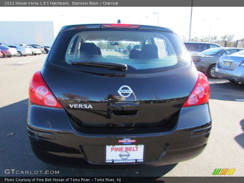 Espresso Black / Charcoal 2011 Nissan Versa 1.8 S Hatchback