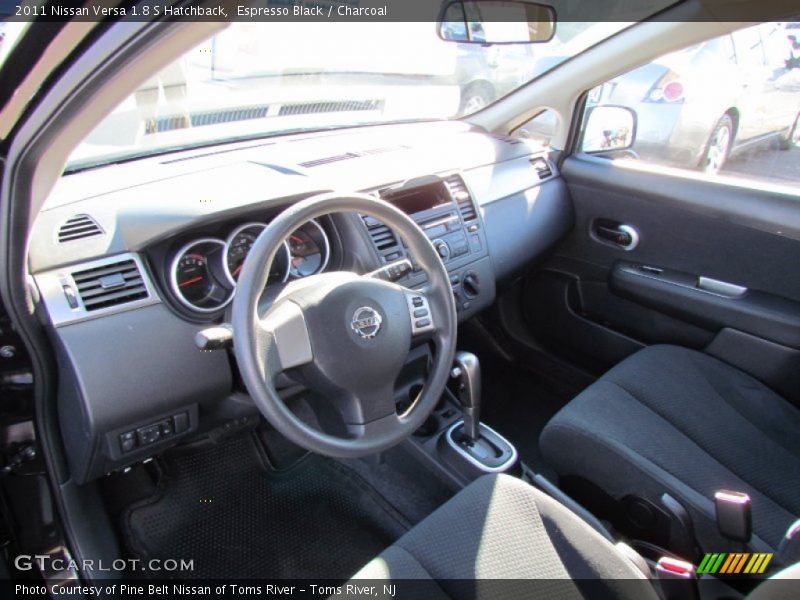Espresso Black / Charcoal 2011 Nissan Versa 1.8 S Hatchback
