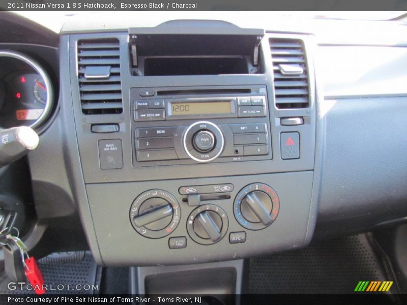 Espresso Black / Charcoal 2011 Nissan Versa 1.8 S Hatchback