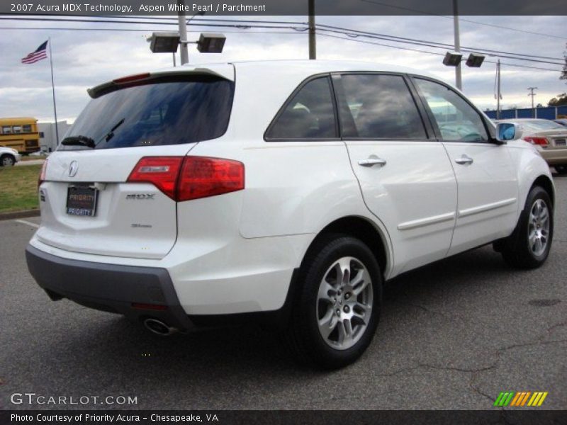 Aspen White Pearl / Parchment 2007 Acura MDX Technology