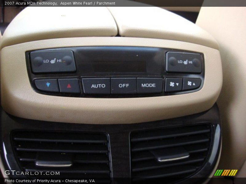 Aspen White Pearl / Parchment 2007 Acura MDX Technology