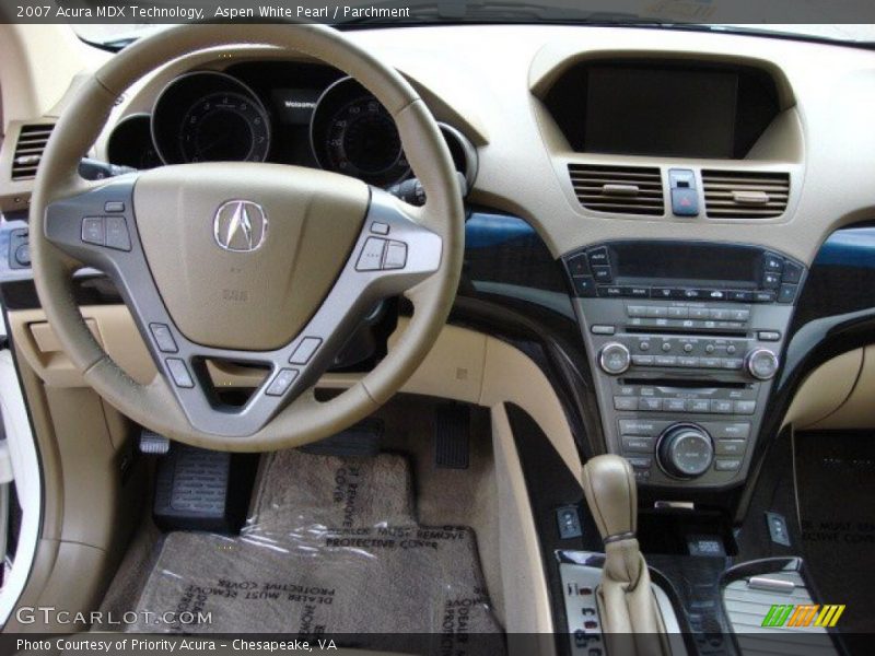 Aspen White Pearl / Parchment 2007 Acura MDX Technology