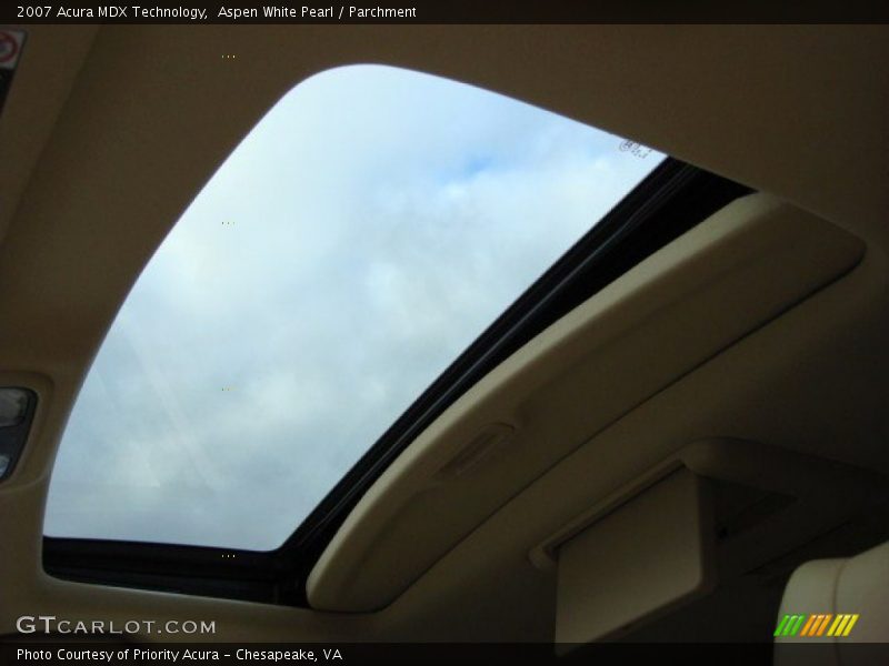 Aspen White Pearl / Parchment 2007 Acura MDX Technology