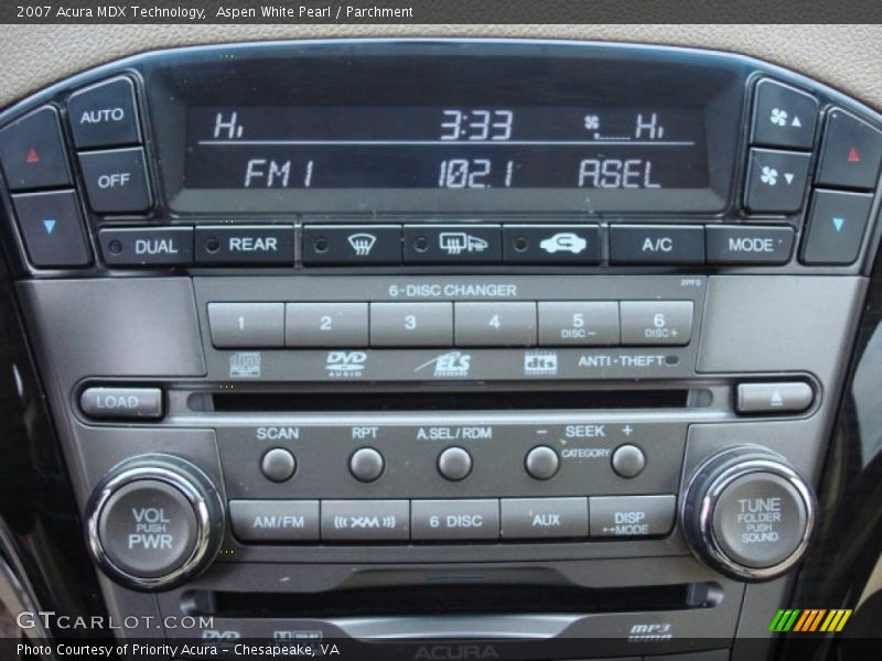 Aspen White Pearl / Parchment 2007 Acura MDX Technology