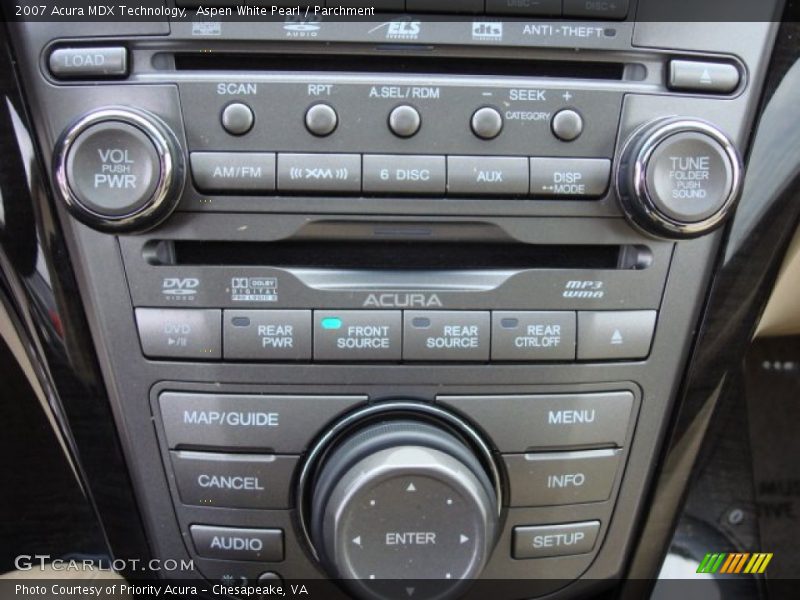 Aspen White Pearl / Parchment 2007 Acura MDX Technology