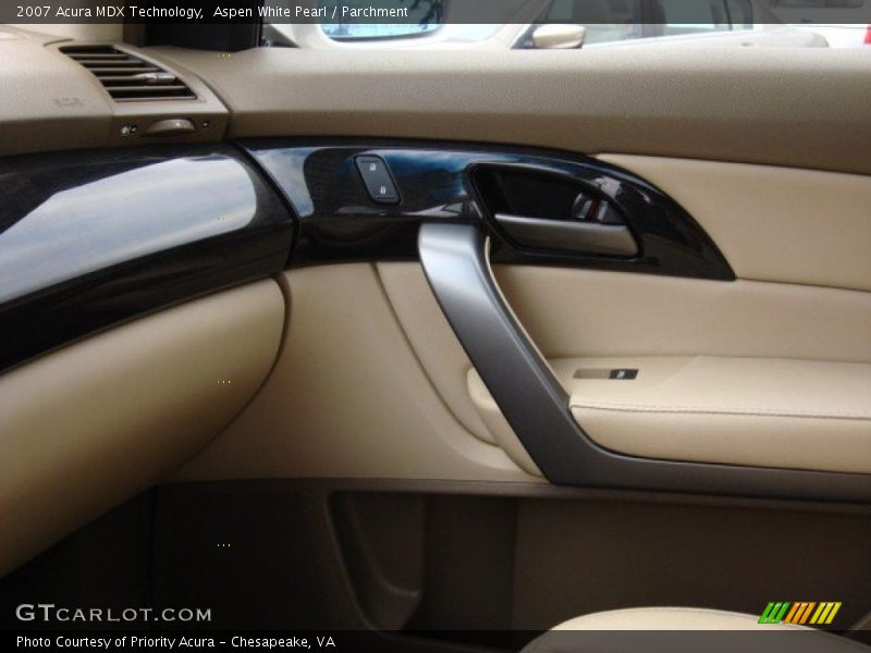 Aspen White Pearl / Parchment 2007 Acura MDX Technology