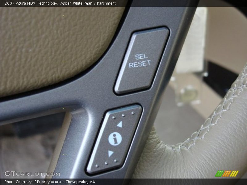 Aspen White Pearl / Parchment 2007 Acura MDX Technology