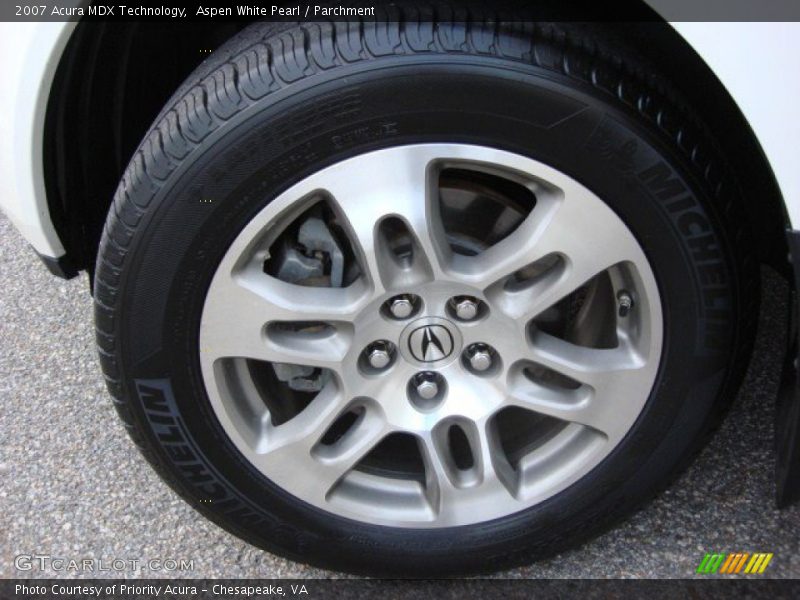 Aspen White Pearl / Parchment 2007 Acura MDX Technology
