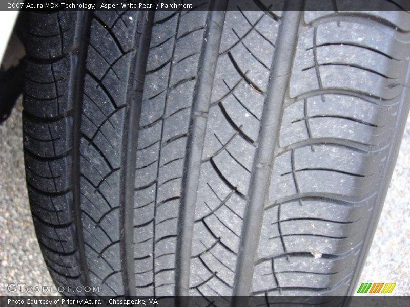Aspen White Pearl / Parchment 2007 Acura MDX Technology