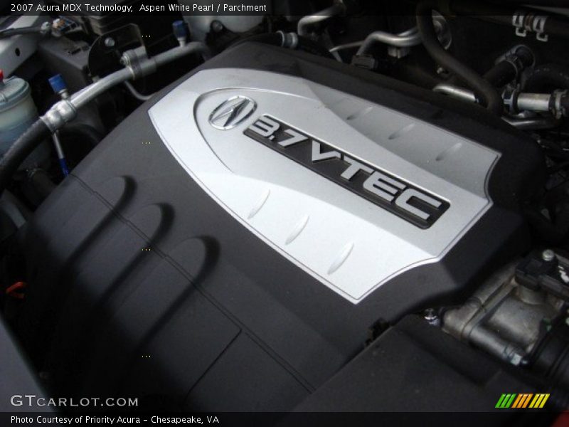 Aspen White Pearl / Parchment 2007 Acura MDX Technology