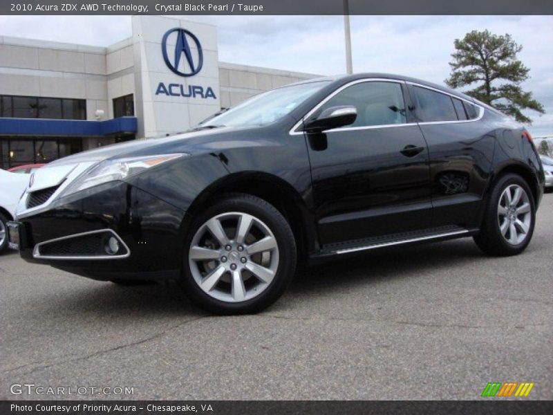 Crystal Black Pearl / Taupe 2010 Acura ZDX AWD Technology