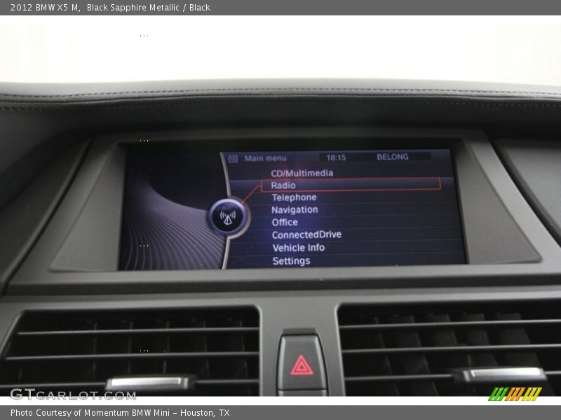 Black Sapphire Metallic / Black 2012 BMW X5 M