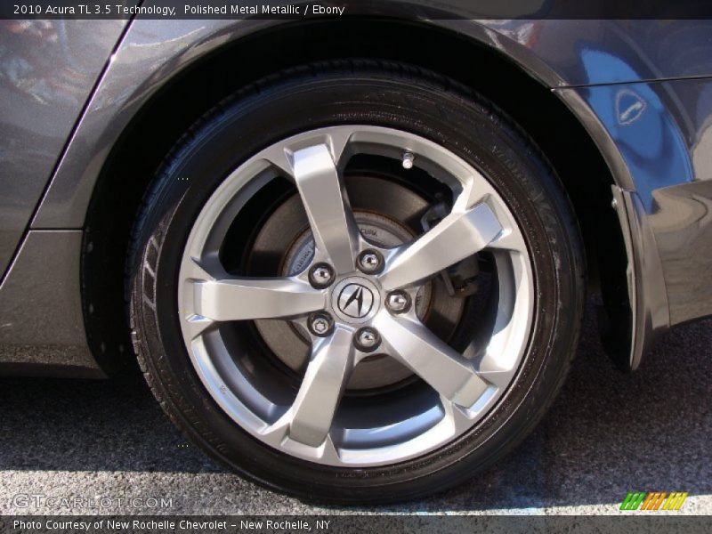 Polished Metal Metallic / Ebony 2010 Acura TL 3.5 Technology